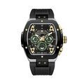 Montres sur Grenoble : Montre Montignac Tonneau Chrono Noir