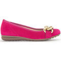 Ballerines Gabor Ballerines en cuir velours &agrave; talon compens&eacute; Rose
