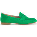 Mocassins Gabor Mocassins en cuir velours &agrave; talon d&eacute;croch&eacute; Vert