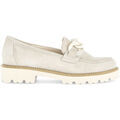 Mocassins Gabor Mocassins en cuir velours &agrave; talon d&eacute;croch&eacute; Beige