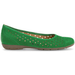 Ballerines Gabor Ballerines en cuir velours &agrave; talon d&eacute;croch&eacute; Vert