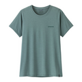 Randonn&eacute;e sur Lyon 9e Arrondissement : T-Shirt Patagonia Cap Cool Daily Shirt Boarshort Logo Manches Courtes Femme, XS