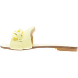 Claquettes Caf&eacute; Noir JS1156 Jaune