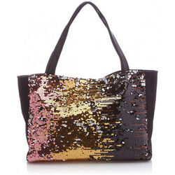 Cabas Le Temps des Cerises Sac Cabas METALIK 1 Noir/Taupe