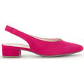 Chaussures escarpins Gabor Escarpins en cuir velours &agrave; talon d&eacute;croch&eacute; block Rose