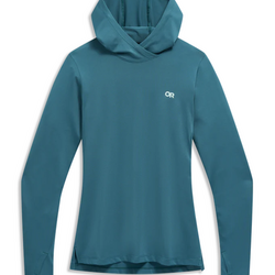 T-Shirt &agrave; Capuche Anti-UV Outdoor Research ActiveIce Spectrum Sun Hoodie Manches Longues Femme, S