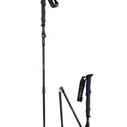 B&acirc;tons de Randonn&eacute;e Lacal Quick Stick Compact Carbon 135