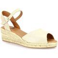 Chaussures d&eacute;contract&eacute;es femme sur Grenoble : Espadrilles Pao Espadrille cuir lamin&eacute; Beige