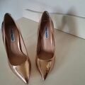 Chaussures escarpins Steve Madden Escarpins Rose Or cuivr&eacute; Dor&eacute;