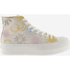 Baskets montantes Victoria BOTTINE TRIBU TOILE SOLEILS LOGO R&Eacute;TRO PLATEFORME 1061132 Rose