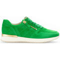 Baskets Gabor Baskets en cuir velours &agrave; talon compens&eacute; Vert