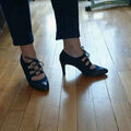Chaussures &agrave; talons femme sur Grenoble : Chaussures escarpins &eacute;ram Tr&egrave;s jolies chaussures bleues, originales et confortables Bleu