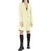 Manteau Caf&eacute; Noir JI0042 Blanc