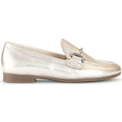 Mocassins Gabor Mocassins en cuir grain&eacute; &agrave; talon d&eacute;croch&eacute; Dor&eacute;