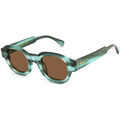 Lunettes sur Grenoble : Lunettes de soleil Xlab SUMBAWA Lunettes de soleil, Vert ray&eacute;/Marron, 48 mm