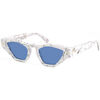 Lunettes de soleil Xlab SUMATRA Lunettes de soleil, Marbre blanc/Bleu clair, 47 mm