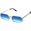 Lunettes de soleil Xlab Borocay Lunettes de soleil, Or/Bleu clair, 59 mm Dor&eacute;