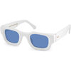 Lunettes de soleil Xlab KOMODO Lunettes de soleil, Blanc/Bleu clair, 45 mm