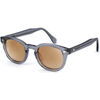 Lunettes de soleil Xlab 8004 style moscot Cadres Optiques, Gris/Marron, 48 mm