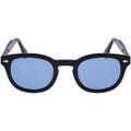 Lunettes sur Grenoble : Lunettes de soleil Xlab 8004 style moscot Lunettes de soleil, Noir/Bleu clair, 48 mm