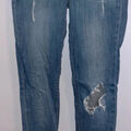 Jeans skinny Jennyfer Jean trou&eacute; Bleu
