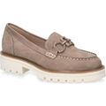 Chaussures plates femme sur Grenoble : Mocassins Caprice mud nubuc casual closed loafers