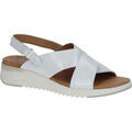 Sandales / Nu-pieds femme sur Grenoble : Sandales Caprice white naplak casual open sandals