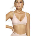 Triangles / Sans armatures Selmark Soutien-gorge triangle pr&eacute;form&eacute; plongeant coques amovibles Rose