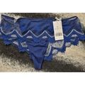 Culottes & slips Lise Charmel Lingerie femme shorty bleu en dentelle neuf Bleu