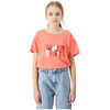 T-shirt enfant Teddy Smith TEE-SHIRT T-YOUPY JUNIOR - PINK COCKTAIL - 10 ans