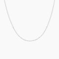 Histoire d'Or Cha&icirc;ne Igoa Maille For&ccedil;at Diamantee Or Blanc