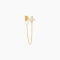 Histoire d'Or Boucle D'oreille Unitaire Edweena Or Jaune Oxyde De Zirconium