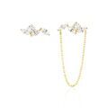 Bijoux sur Grenoble : Histoire d'Or Bijoux D'oreilles Sparkle Or Jaune Oxyde De Zirco
