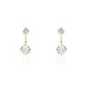 Histoire d'Or Bijoux D'oreilles Or Jaune Nerius Oxyde