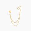 Histoire d'Or Bijou D'oreille Unitaire Mikko Or Jaune Oxyde De Zirconium