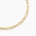 Histoire d'Or Cha&icirc;ne Cameo Maille Alternee 1/3 Or Jaune