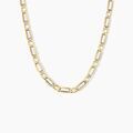 Bijoux sur Grenoble : Histoire d'Or Collier Danae Plaquette Or Bicolore