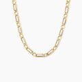 Bijoux sur Grenoble : Histoire d'Or Collier Danae Plaquette Or Bicolore