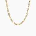 Bijoux sur Grenoble : Histoire d'Or Collier Danae Plaquette Or Bicolore