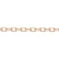 Bijoux sur Grenoble : Histoire d'Or Cha&icirc;ne Igoa Maille For&ccedil;at Diamantee Or Rose