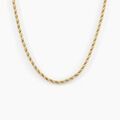 Bijoux sur Grenoble : Histoire d'Or Collier Cordelia Maille Corde Et Venitienne Or Bicolore