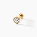Bijoux sur Grenoble : Histoire d'Or Piercing Grania Or Jaune Diamant