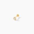 Bijoux sur Grenoble : Histoire d'Or Piercing D'oreille Or Jaune Mirabia Oxydes De Zirconium