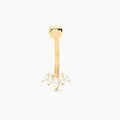 Bijoux sur Grenoble : Histoire d'Or Piercing Darby Or Jaune Oxyde De Zirconium