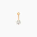 Bijoux sur Grenoble : Histoire d'Or Piercing Llyr Or Jaune Oxyde De Zirconium