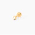 Bijoux sur Grenoble : Histoire d'Or Piercing De Labret Or Jaune Acanta Oxyde De Zirconium