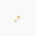 Bijoux sur Grenoble : Histoire d'Or Piercing De Labret Or Jaune Catala Oxyde De Zirconium