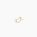 Histoire d'Or Piercing D'oreilles Joanina Or Jaune Oxyde De Zirconium