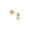 Bijoux sur Grenoble : Histoire d'Or Piercing D'oreille Or Jaune Artemia Oxyde De Zirconium