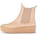 Bottines Gabor Bottines en cuir lisse &agrave; talon compens&eacute; Beige